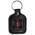 Sq. Leather Keychain -  Fire Fighter